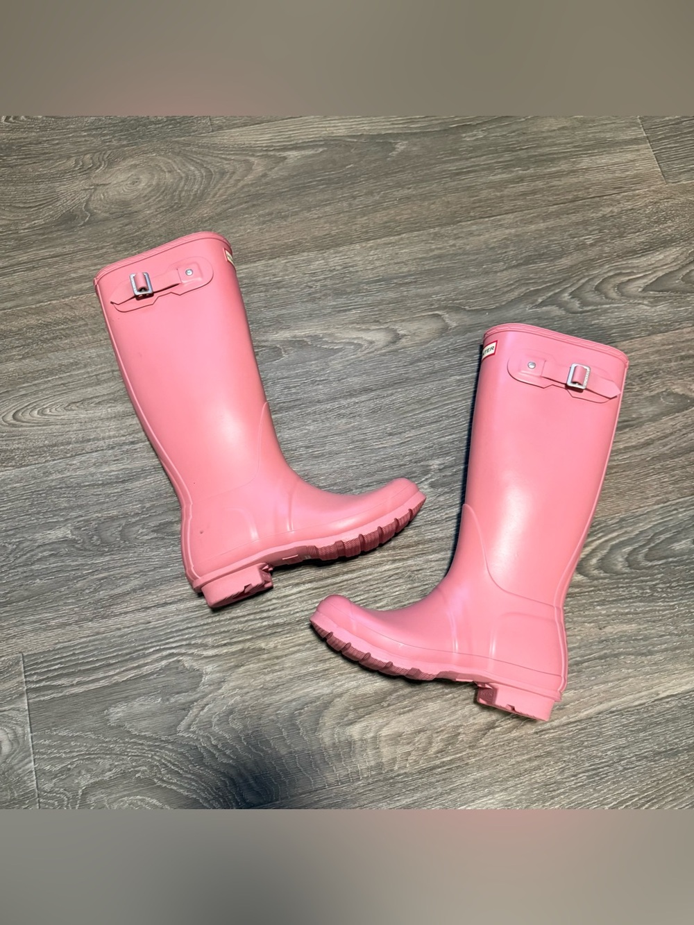 *like new* hunter original tall pink rain boots